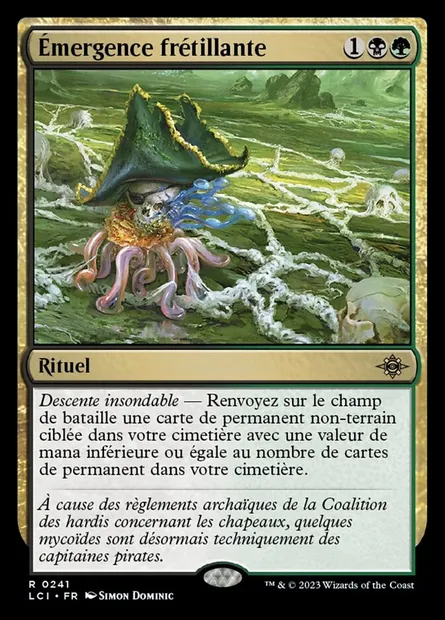 Émergence frétillante, carte Magic LCI 241 — extension The Lost Caverns of Ixalan