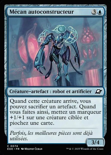 Mécan autoconstructeur, carte Magic EOE 74 — extension Edge of Eternities