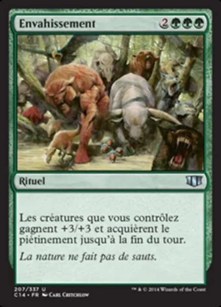 Envahissement, carte Magic C14 207 — extension Commander 2014