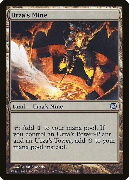 Mine d'Urza, carte Magic 9ED 327★ — extension Neuvième Edition