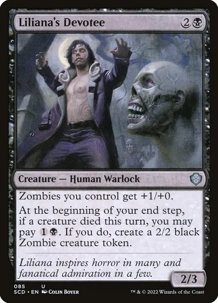 Liliana's Devotee, Magic card SCD 85 — Starter Commander Decks set