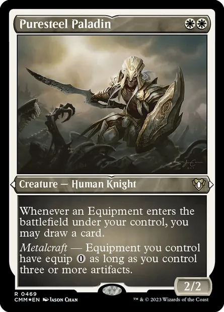 Puresteel Paladin, Magic card CMM 469 — Commander Masters set