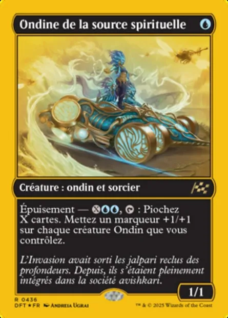 Ondine de la source spirituelle, carte Magic DFT 436 — extension Aetherdrift