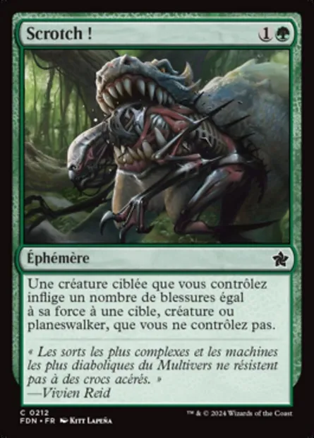 Scrotch !, carte Magic FDN 212 — extension Foundations
