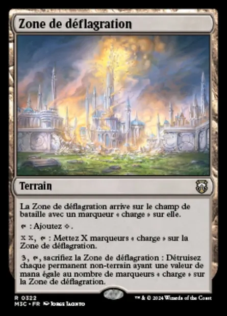 Zone de déflagration, carte Magic M3C 322 — extension Modern Horizons 3 Commander