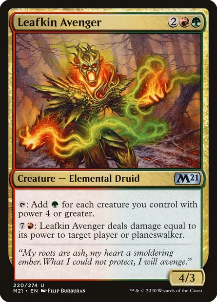 Leafkin Avenger, Magic card M21 220 — Core Set 2021 set