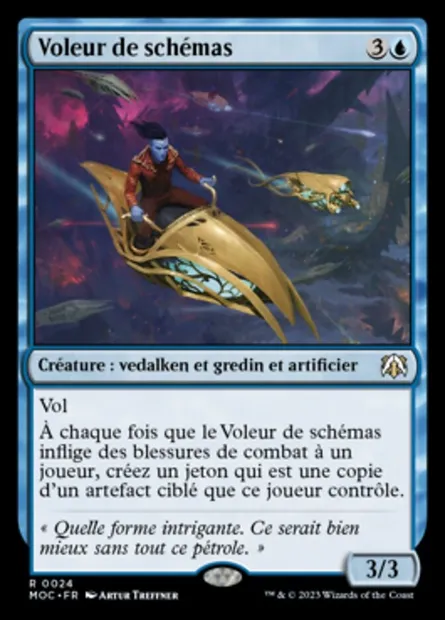 Voleur de schémas, carte Magic MOC 24 — extension March of the Machine Commander