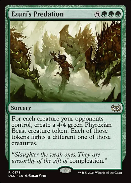 Ezuri's Predation, Magic card DSC 178 — Duskmourn: House of Horror Commander set