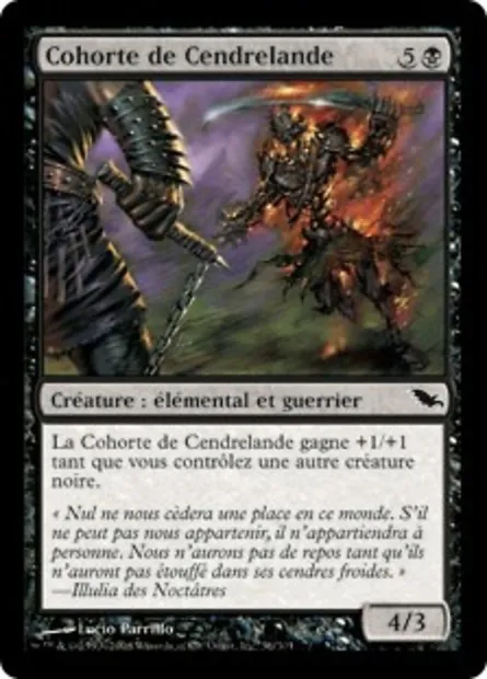 Cohorte de Cendrelande, carte Magic SHM 56 — extension Sombrelande