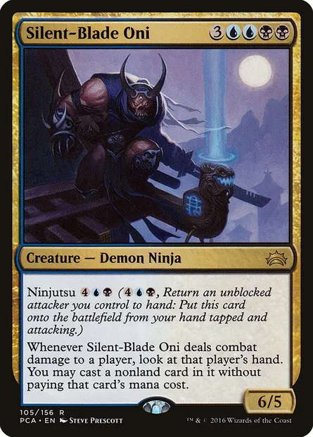 Silent-Blade Oni, Magic card PCA 105 — Planechase Anthology set