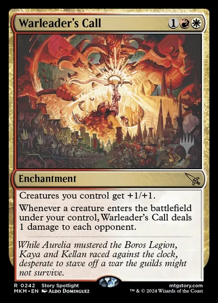 Warleader's Call, Magic card PMKM 242p — Murders at Karlov Manor Promos set