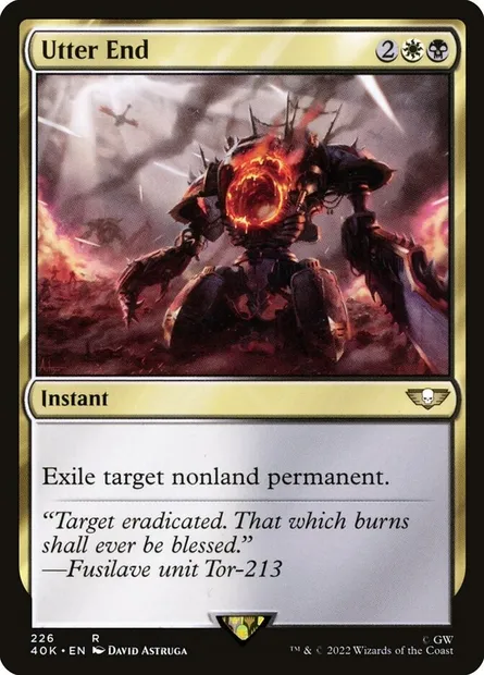 Destruction totale, carte Magic 40K 226 — extension Warhammer 40,000 Commander