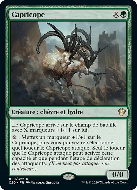 Capricope, carte Magic C20 58 — extension Commander 2020