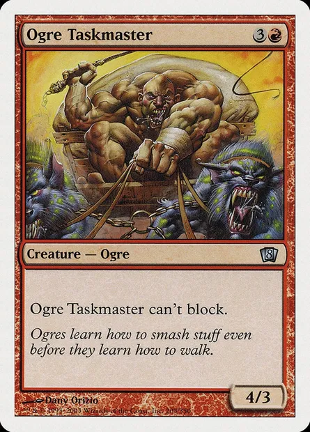 Ogre Taskmaster, Magic card 8ED 205 — Eighth Edition set