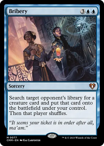 Bribery, Magic card CMM 77 — Commander Masters set