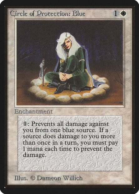 Circle of Protection: Blue, Magic card LEB 11 — Limited Edition Beta set