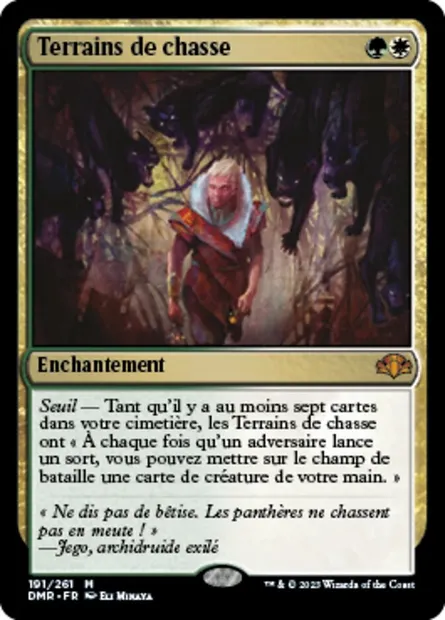 Terrains de chasse, carte Magic DMR 191 — extension Dominaria Remastered