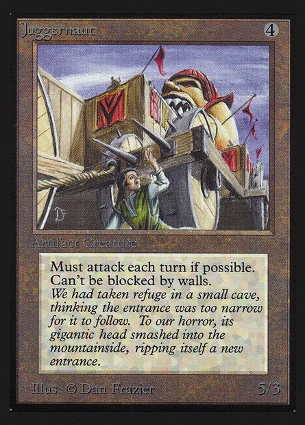 Juggernaut, Magic card CEI 256 — Intl. Collectors' Edition set