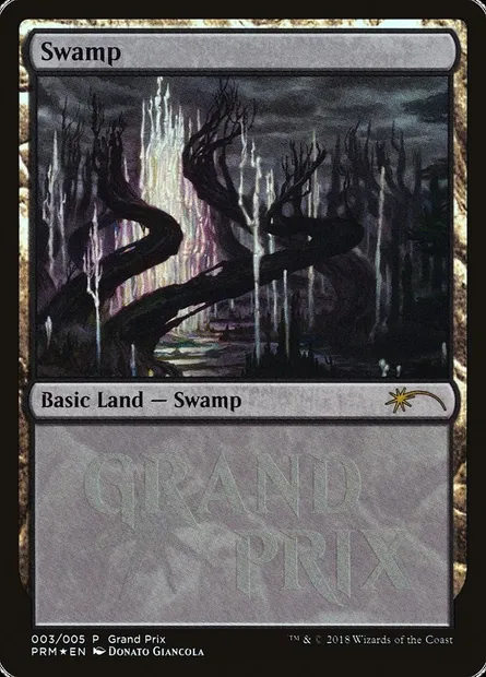 Swamp, Magic card PGPX 2018c — Grand Prix Promos set