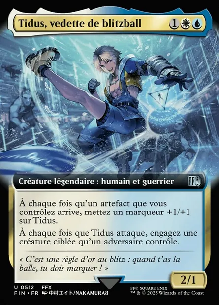 Tidus, vedette de blitzball, carte Magic FIN 512 — extension Final Fantasy