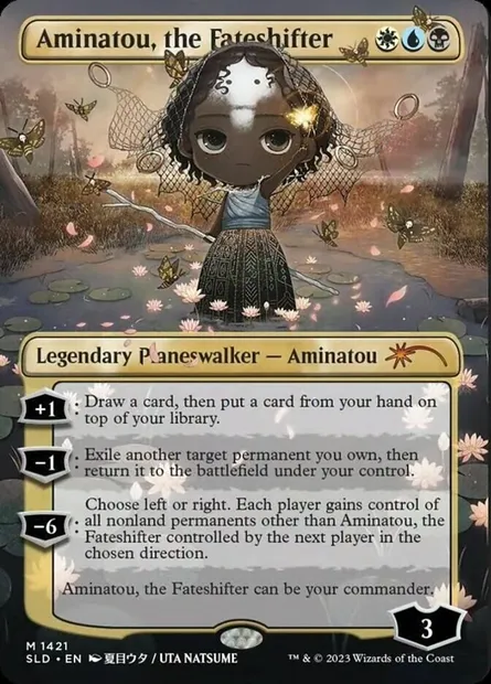 Aminatou, the Fateshifter, Magic card SLD 1421 — Secret Lair Drop set