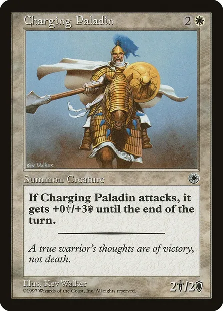 Paladin fougueux, carte Magic POR 11 — extension Portal