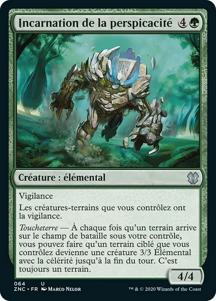 Incarnation de la perspicacité, carte Magic ZNC 64 — extension Zendikar Rising Commander