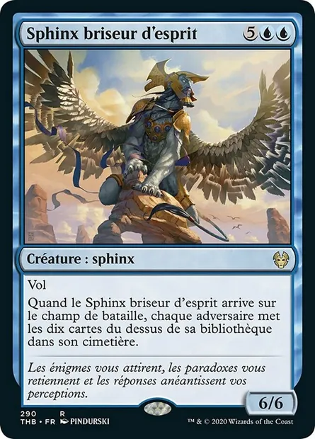 Sphinx briseur d'esprit, carte Magic THB 290 — extension Theros Beyond Death