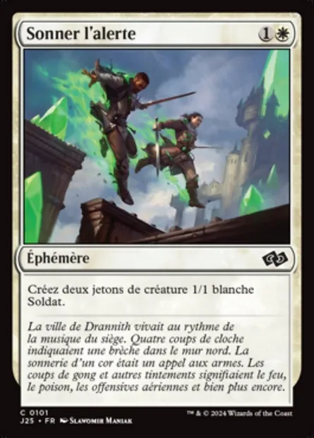 Sonner l'alerte, carte Magic J25 101 — extension Foundations Jumpstart
