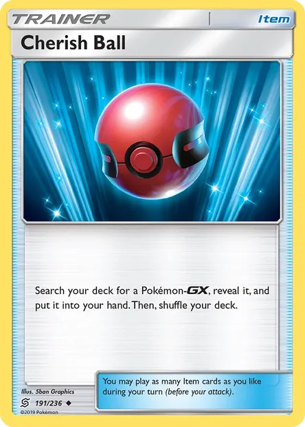 Cherish Ball, Pokémon card UNM 191 — Unified Minds set