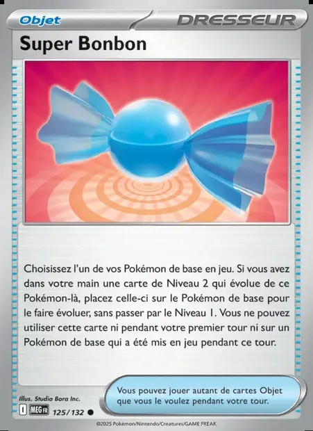 Super Bonbon, carte Pokémon MEG 125 — extension Méga-Évolution