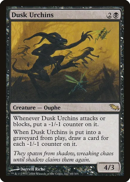 Dusk Urchins, Magic card SHM 65 — Shadowmoor set