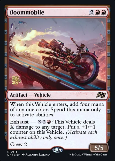 Boommobile, Magic card PDFT 113s — Aetherdrift Promos set