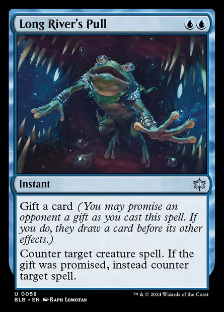 Long River's Pull, Magic card BLB 58 — Bloomburrow set