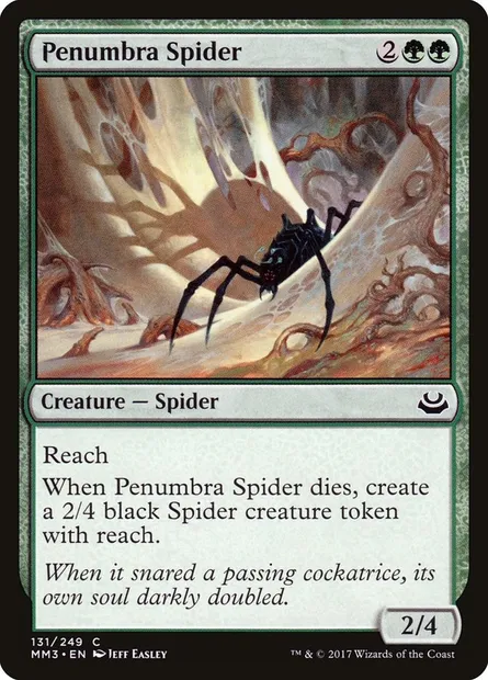 Penumbra Spider, Magic card MM3 131 — Modern Masters 2017 set