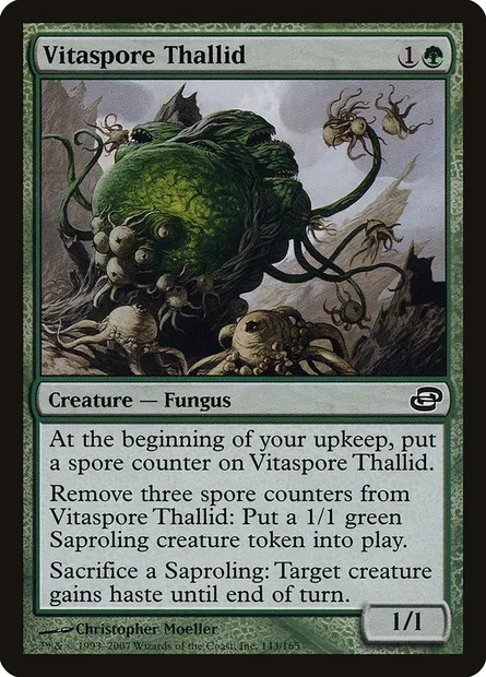Vitaspore Thallid, Magic card PLC 143 — Planar Chaos set