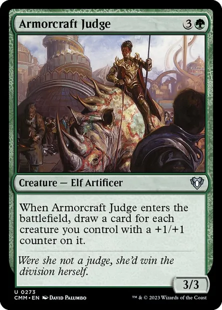 Armorcraft Judge, Magic card CMM 273 — Commander Masters set