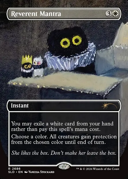 Mantra de respect, carte Magic SLD 2686 — extension Secret Lair Drop