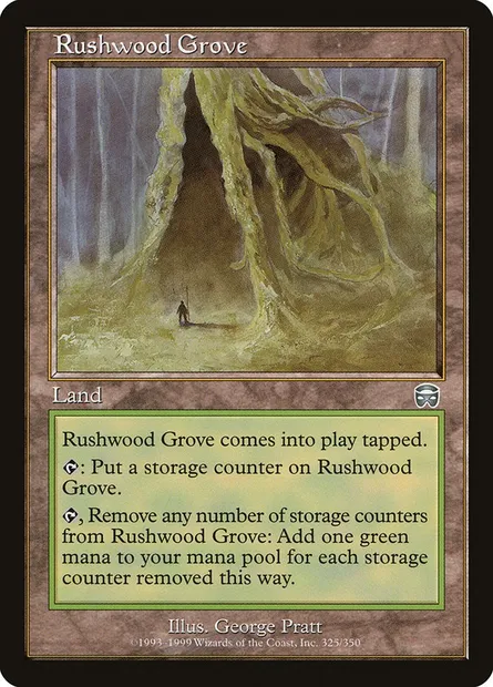 Rushwood Grove, Magic card MMQ 325 — Mercadian Masques set