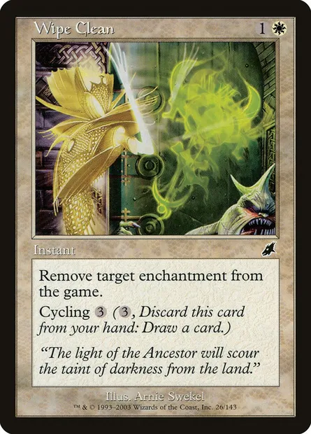 Wipe Clean, Magic card SCG 26 — Scourge set