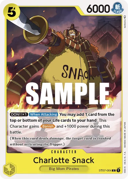 Charlotte Snack, carte One Piece ST07-004 — extension Big Mom Pirates