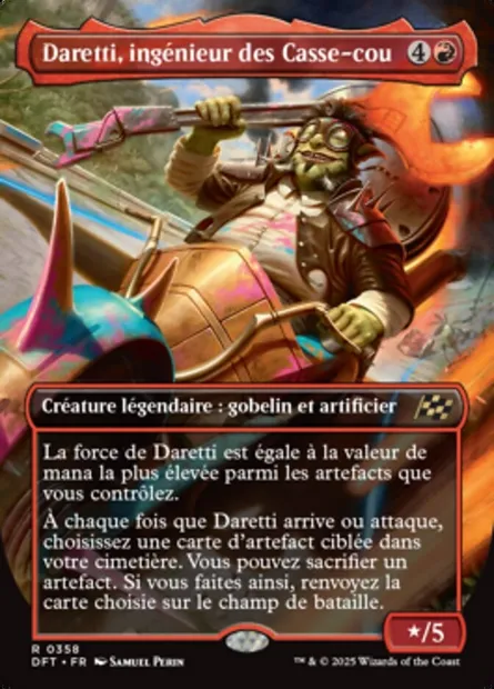 Daretti, ingénieur des Casse-cou, carte Magic DFT 358 — extension Aetherdrift