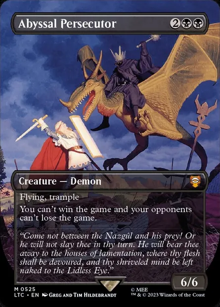 Abyssal Persecutor, Magic card LTC 525 — Tales of Middle-earth Commander set