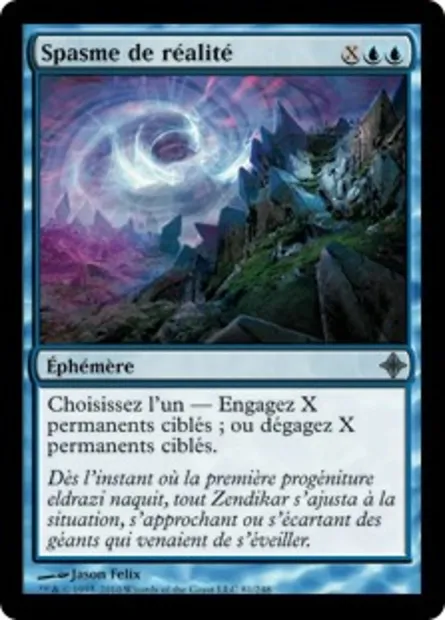 Spasme de réalité, carte Magic ROE 81 — extension L'ascension des Eldrazi
