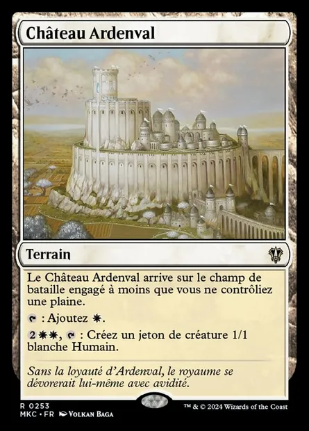 Château Ardenval, carte Magic MKC 253 — extension Murders at Karlov Manor Commander