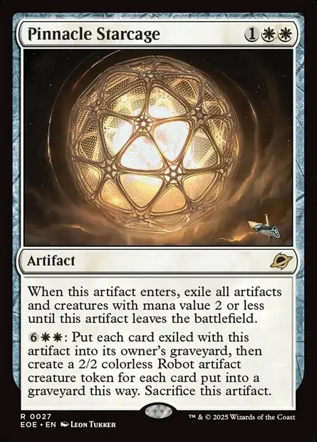 Pinnacle Starcage, Magic card EOE 27 — Edge of Eternities set