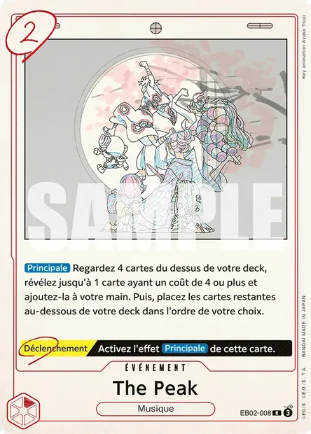 The Peak, carte One Piece EB02-008 — extension Anime 25th Collection
