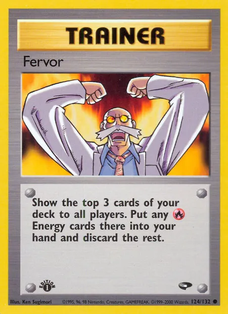 Fervor, carte Pokémon GC 124 — extension Gym Challenge