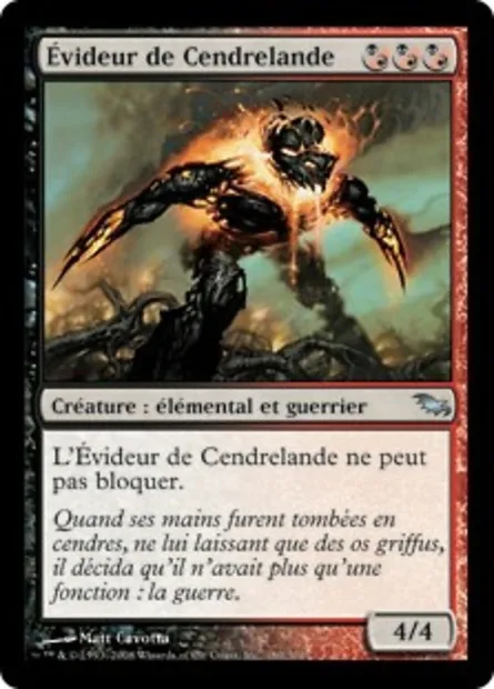 Évideur de Cendrelande, carte Magic SHM 180 — extension Sombrelande