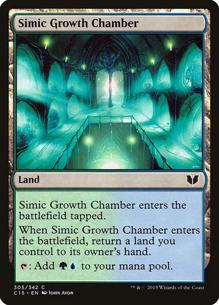 Simic Growth Chamber, Magic card C15 305 — Commander 2015 set